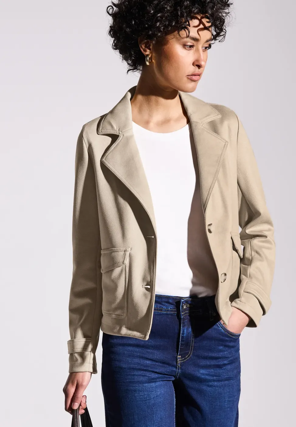 Velours Jacke