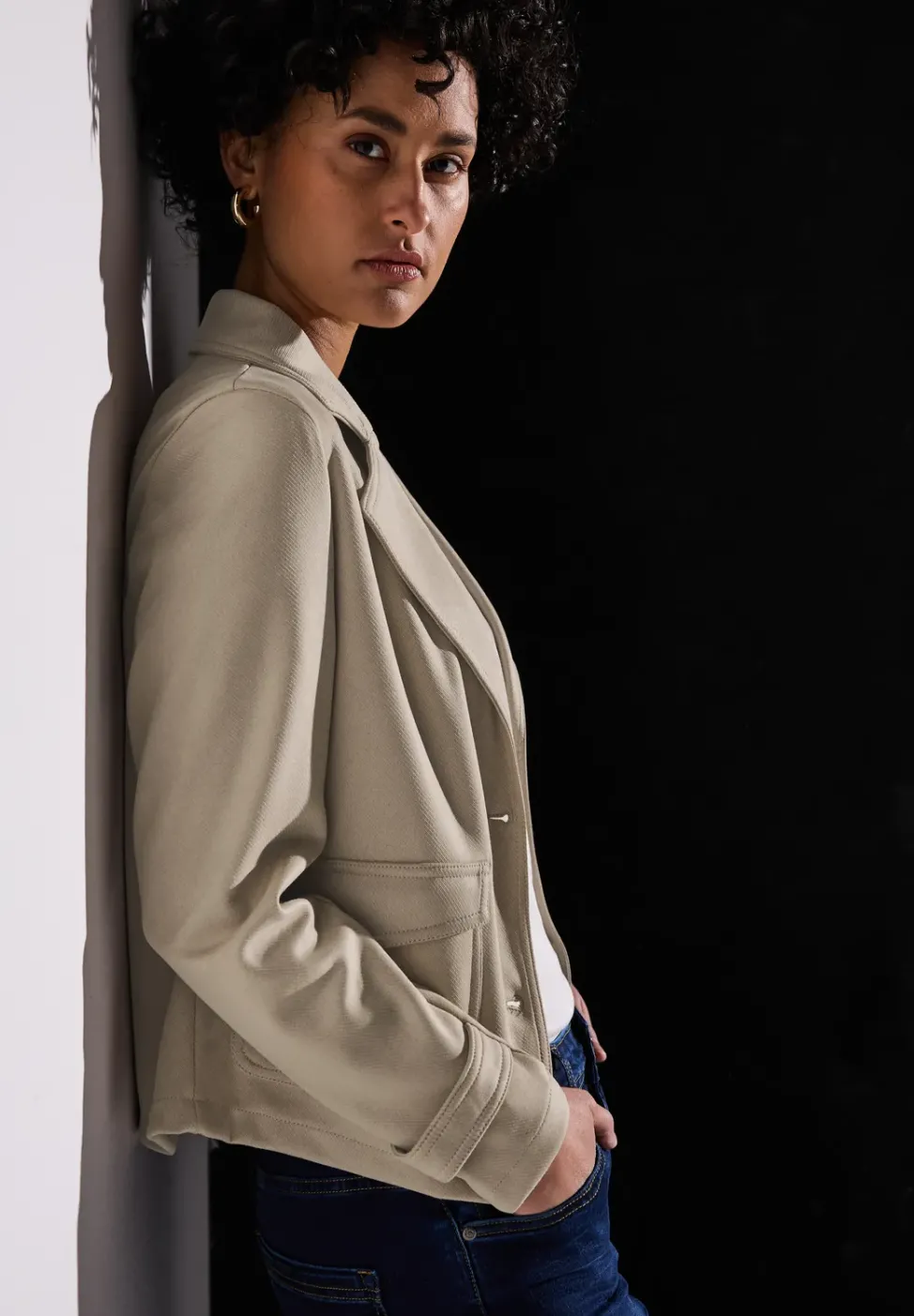 Velours Jacke