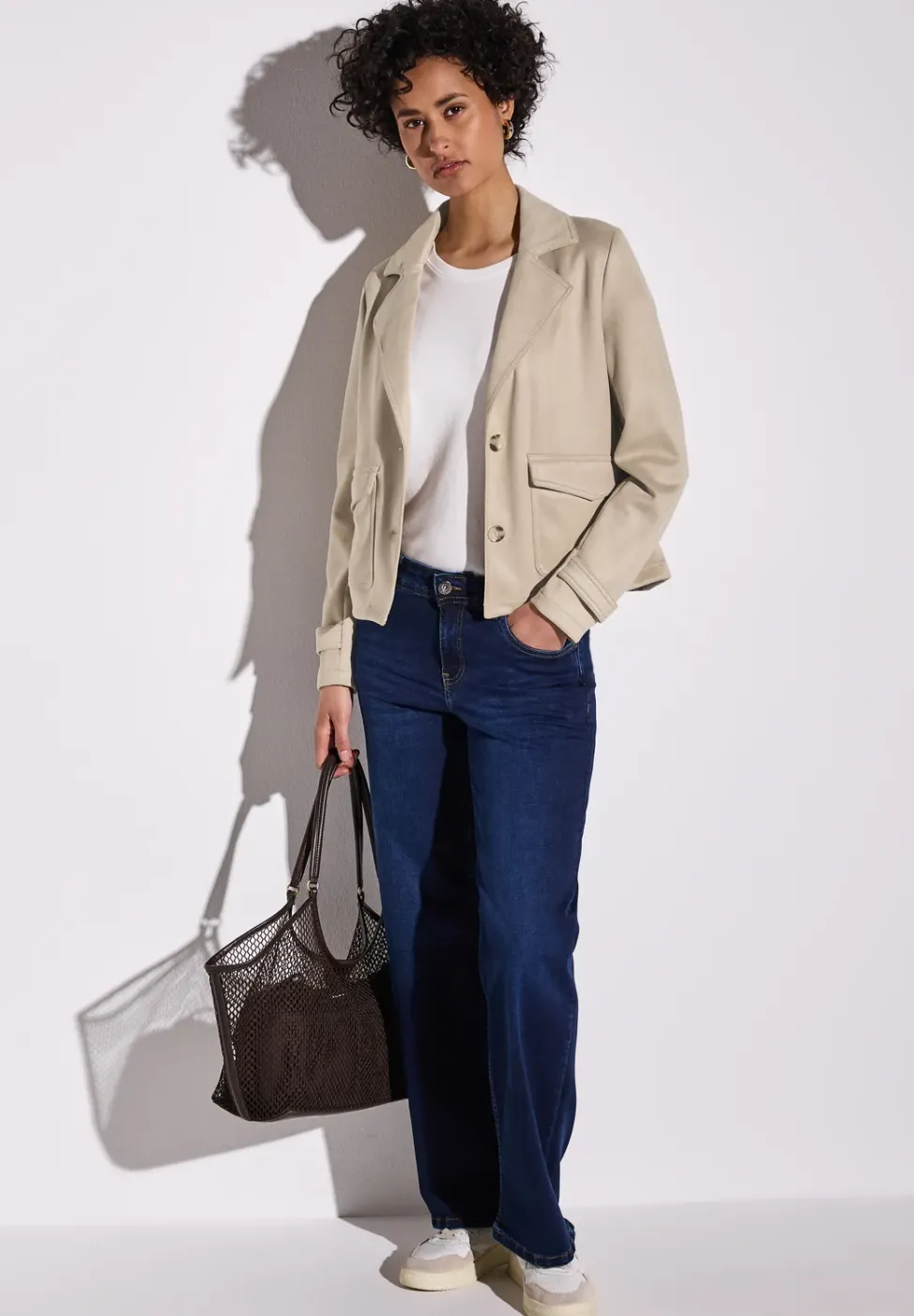 Velours Jacke