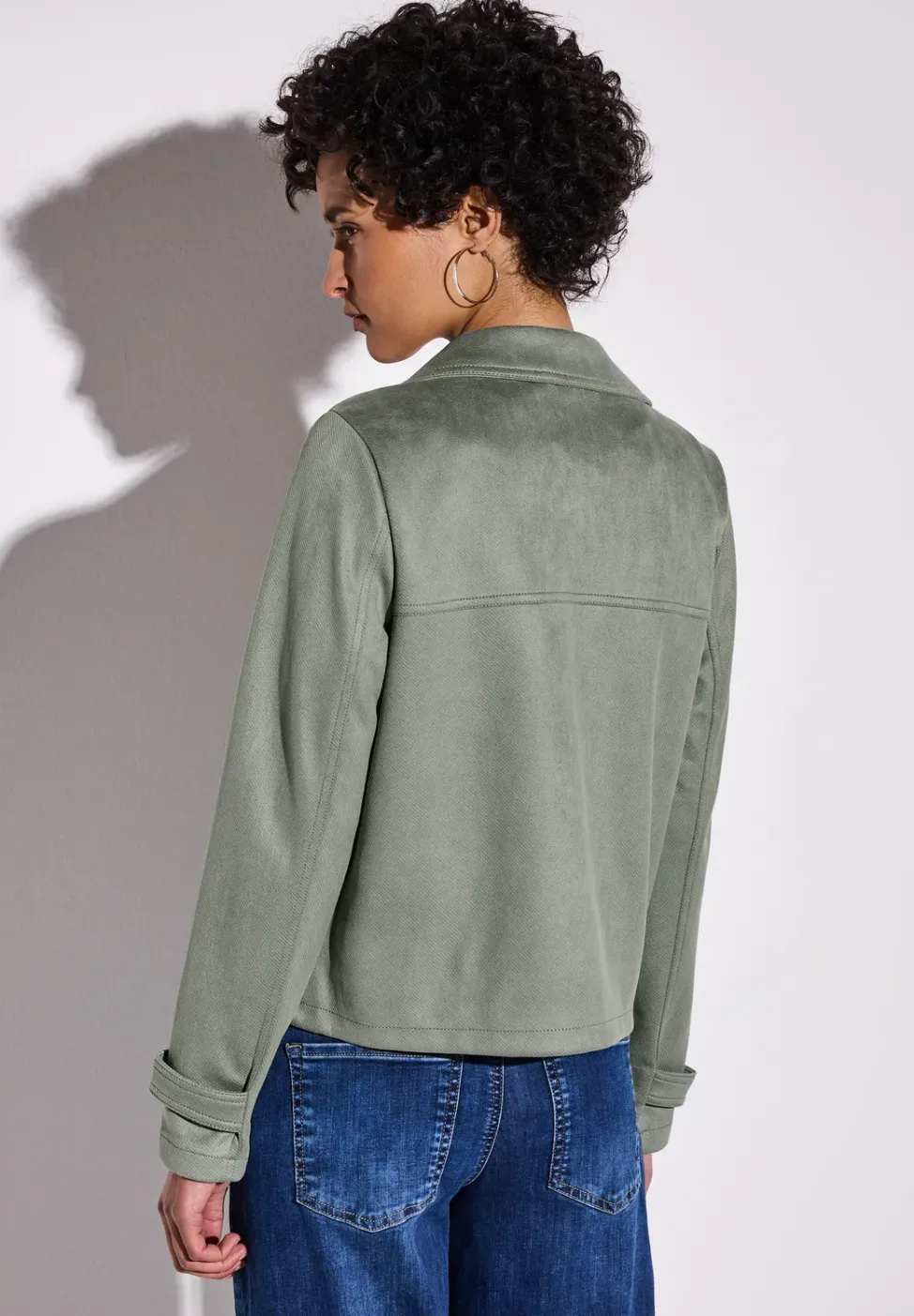 Velours Jacke