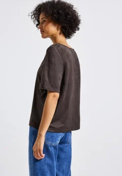 Velours Blusenshirt
