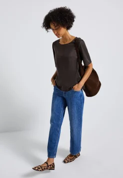 Velours Blusenshirt
