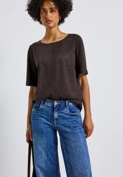 Velours Blusenshirt