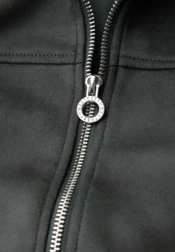 Veloursjacke mit Kapuze