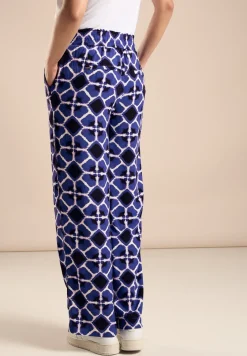 Viskose Hose mit Print