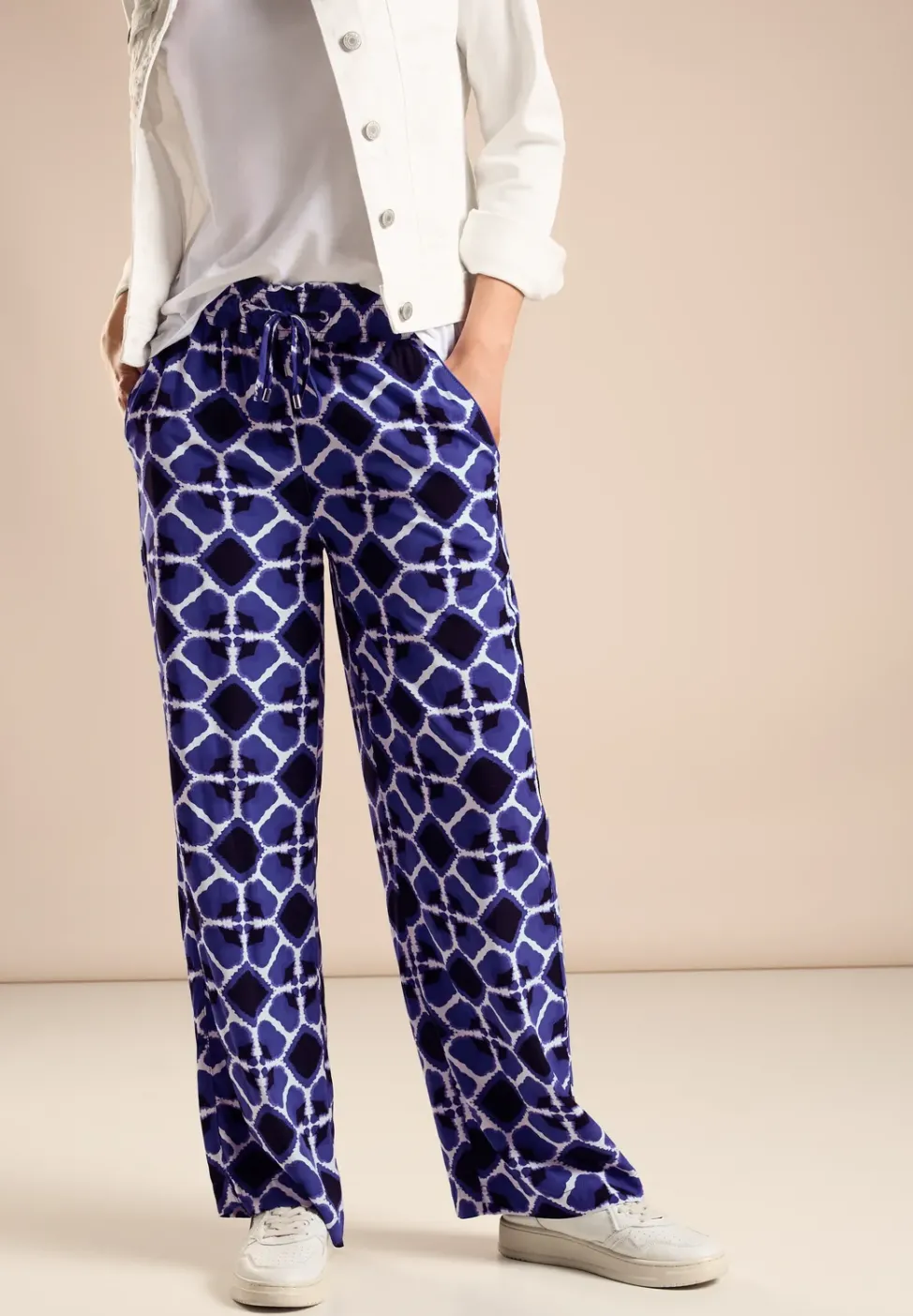 Viskose Hose mit Print