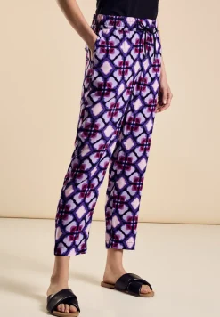 Viskose Hose mit Print