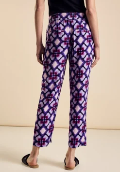 Viskose Hose mit Print