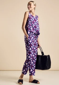 Viskose Hose mit Print