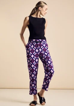 Viskose Hose mit Print