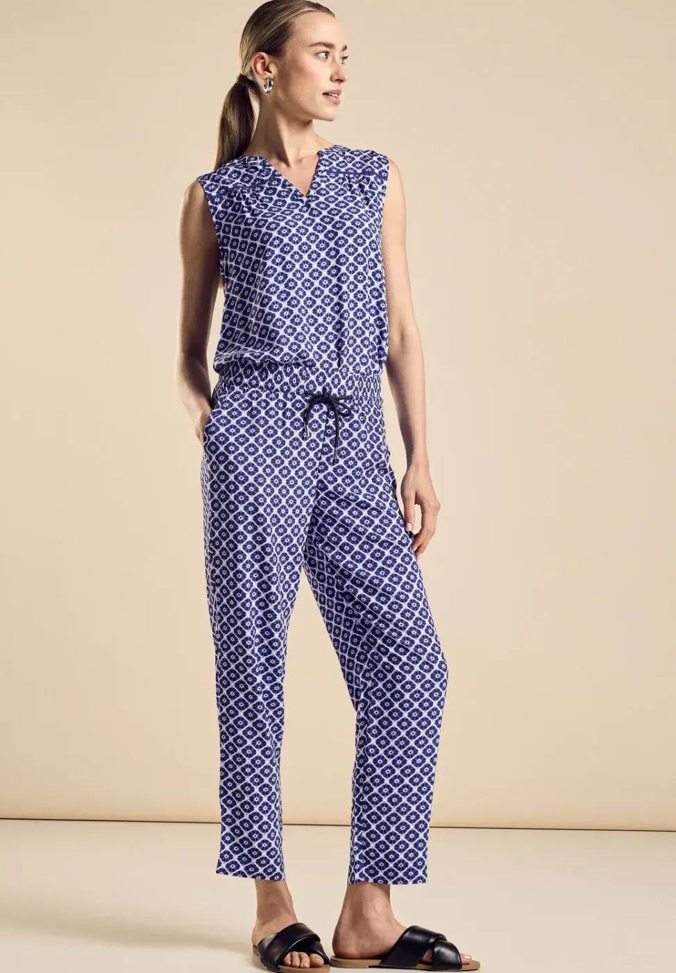 Viskose Hose mit Print