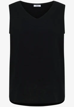 V-Neck Blusentop in Musselin-Qualität