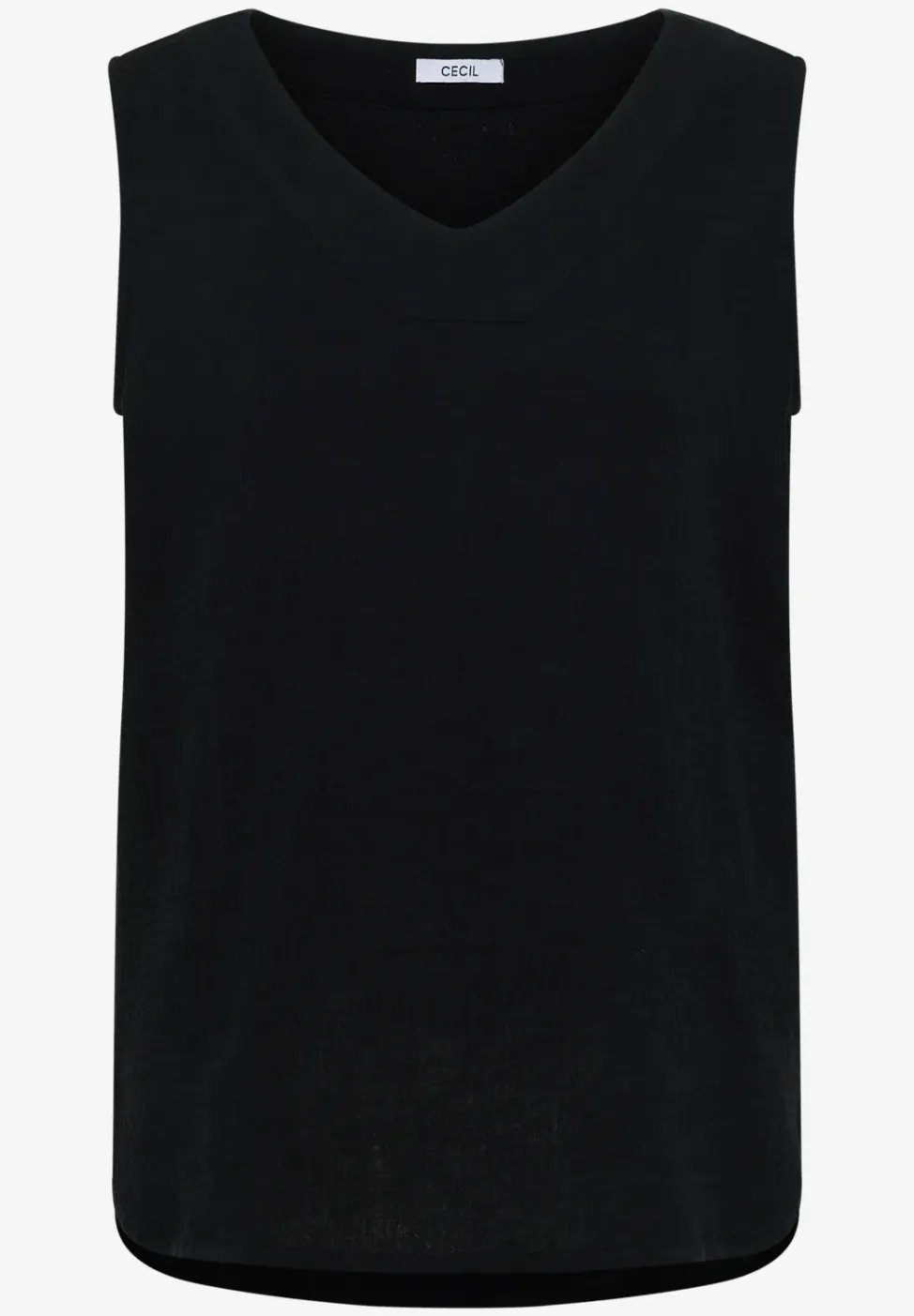 V-Neck Blusentop in Musselin-Qualität