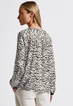 V-Neck Bluse mit Tape