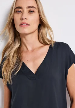 V-Neck Blusenshirt