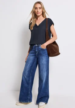 V-Neck Blusenshirt