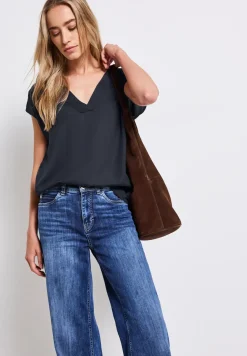 V-Neck Blusenshirt