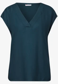V-Neck Blusenshirt