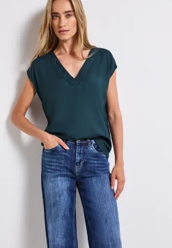 V-Neck Blusenshirt