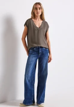 V-Neck Blusenshirt