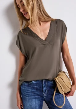 V-Neck Blusenshirt