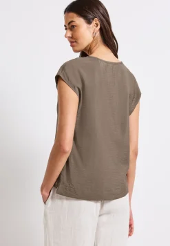 V-Neck Blusenshirt