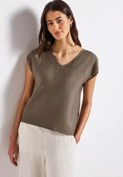 V-Neck Blusenshirt