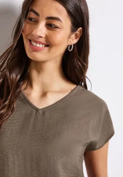 V-Neck Blusenshirt
