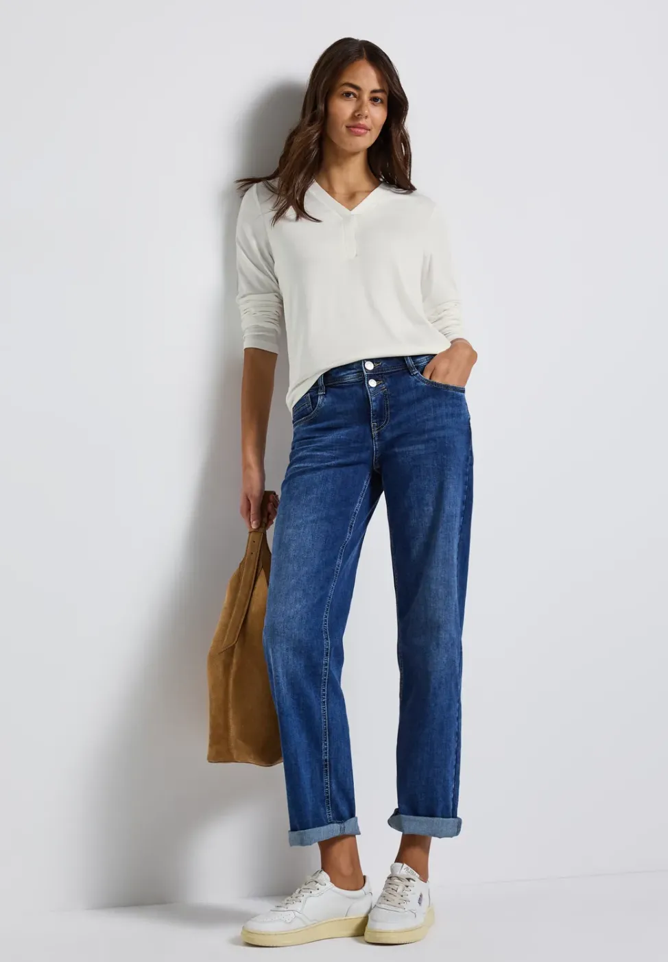 V-Neck Jersey-Shirt