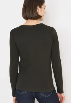 V-Neck Langarmshirt