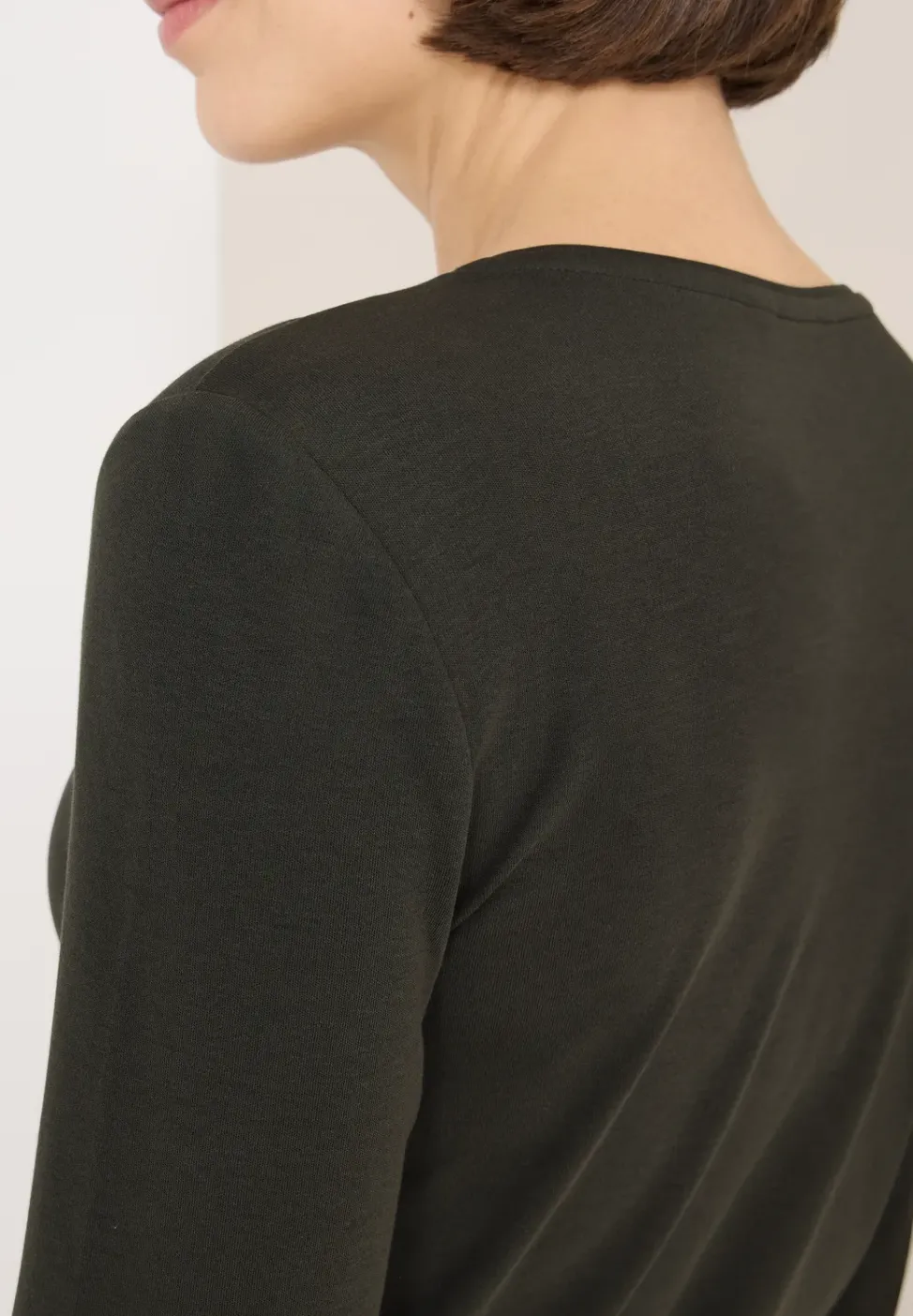 V-Neck Langarmshirt