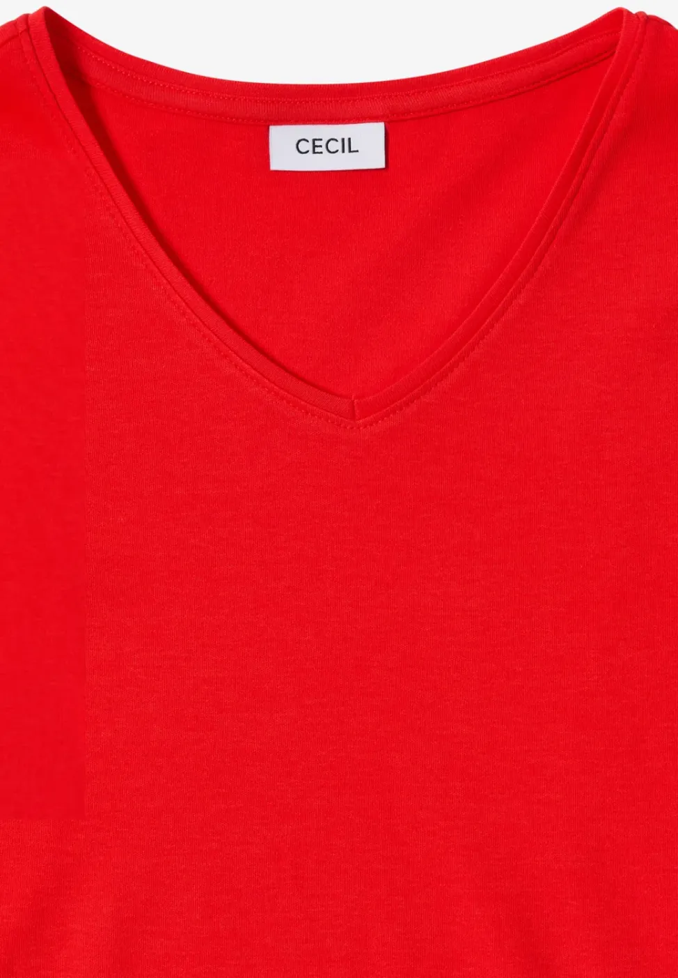 V-Neck Langarmshirt