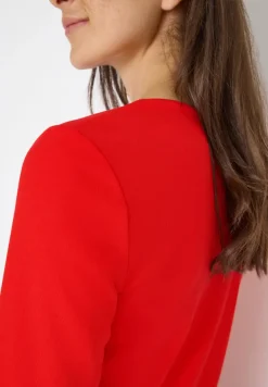 V-Neck Langarmshirt
