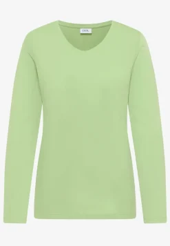 V-Neck Langarmshirt