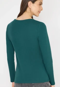 V-Neck Langarmshirt