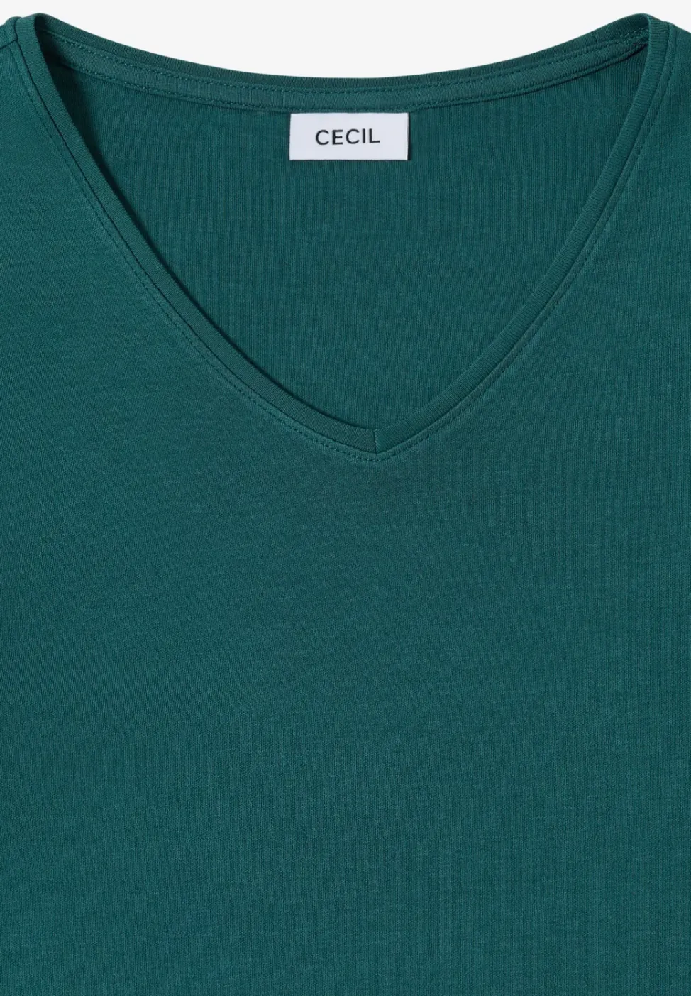 V-Neck Langarmshirt