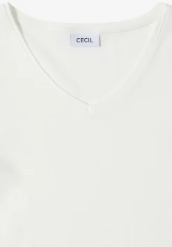 V-Neck Langarmshirt