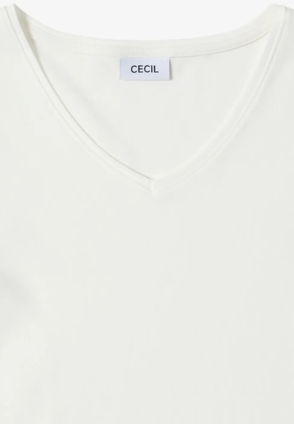 V-Neck Langarmshirt
