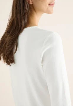 V-Neck Langarmshirt