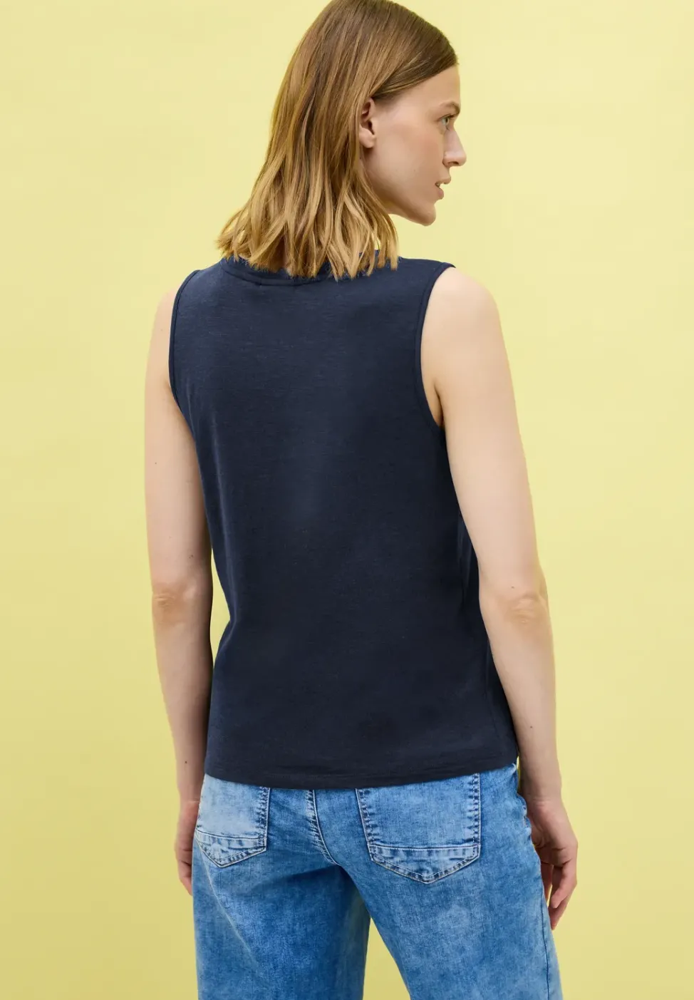 V-Neck Top mit Bändern