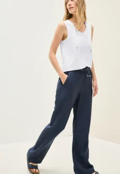 V-Neck Top mit Bändern