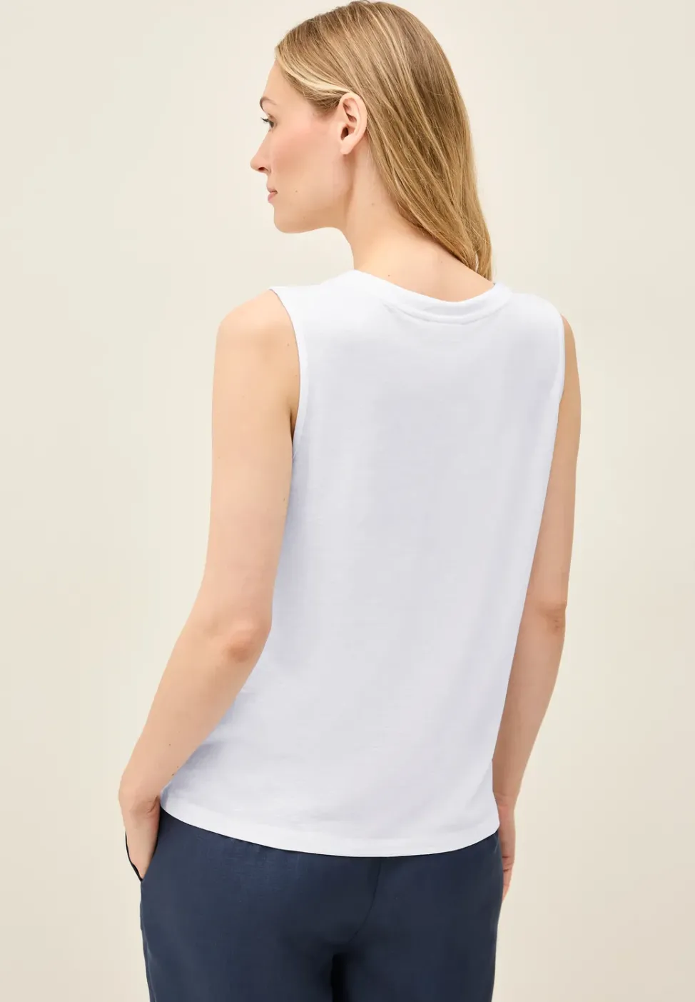 V-Neck Top mit Bändern