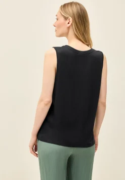 V-Neck Top mit Bändern