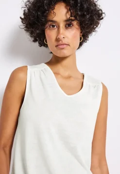 V-Neck Top mit Spitze