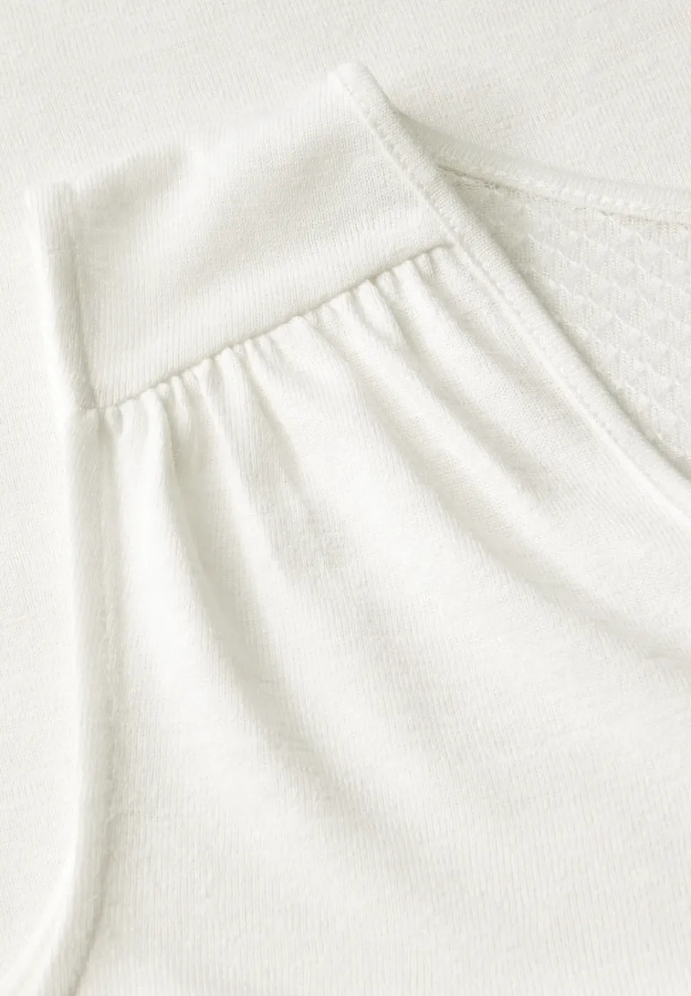 V-Neck Top mit Spitze