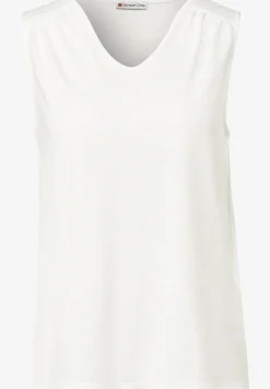 V-Neck Top mit Spitze