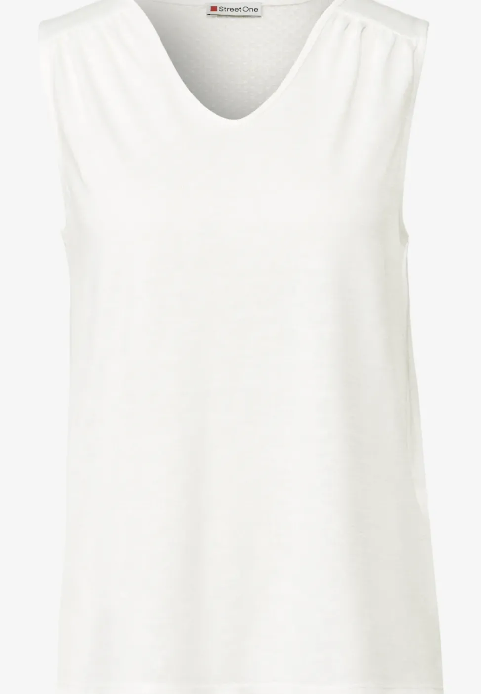 V-Neck Top mit Spitze