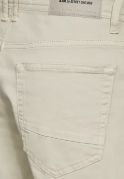 Washed-Look Jeans Shorts