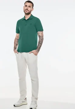 Washed-Look Poloshirt