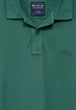 Washed-Look Poloshirt